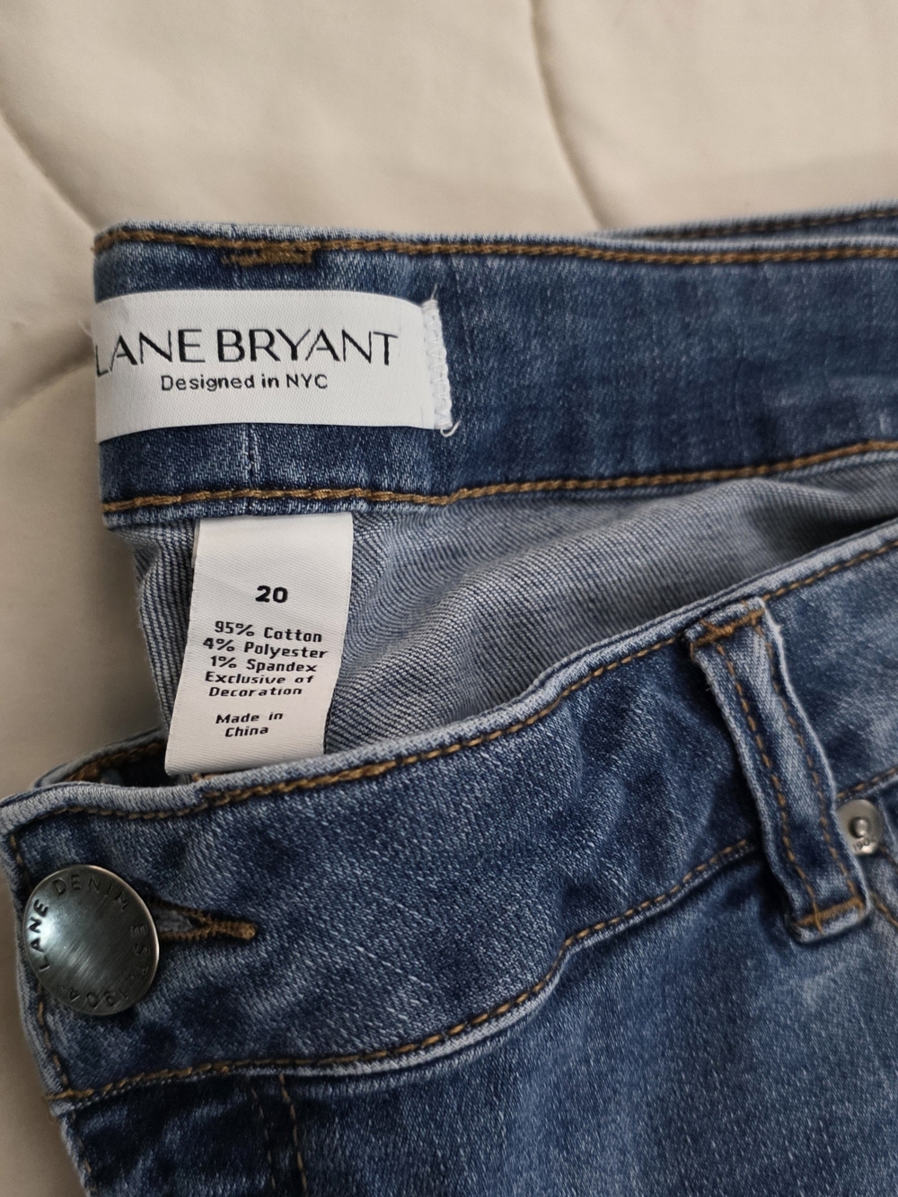 Lane Bryant Women’s Midwash Blue Jeans - Size 20